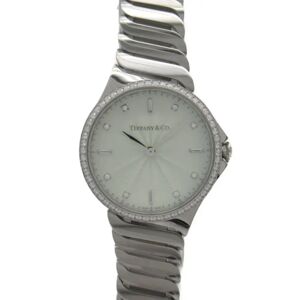 Tiffany & Co. TIFFANY&CO Metro Diamond Bezel Wrist Watch Wrist Watch 60874859 Quartz Green Stainless Steel diamond 60874859