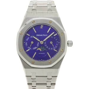 AUDEMARS PIGUET Royal Oak Moon Phase Day Date 25594ST Men's Watch Blue Dial Automatic Winding