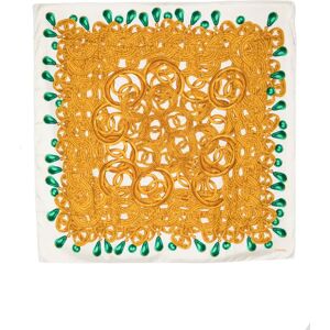 Chanel Jewellery Print Silk Scarf, GoldThis item has been used and may have some minor flaws. Before purchasing, please refer to the images for the exact condition of the item.