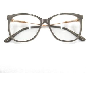 JIMMY CHOO Date Glasses Glasses Frame Gray Gold Stainless Steel Plastic 313 6RI[53]