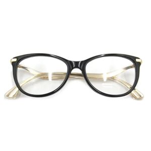 JIMMY CHOO Date Glasses Glasses Frame Black Gold Stainless Steel Plastic 258 807[54]