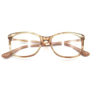 JIMMY CHOO Date Glasses Glasses Frame Brown Stainless Steel Plastic 269 FIB[52]