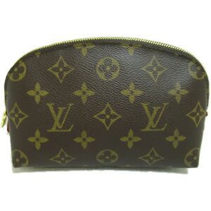 LOUIS VUITTON Pochette Cosmetic Cosmetic Pouch Brown Monogram PVC coated canvas M47515