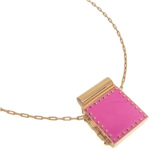 Valentino Metal Lipstick Case Gold,Pink love blade mirror lipstick