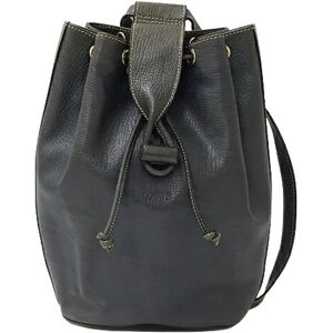 Loewe Bag Ladies Brand Rucksack Backpack Daypack Leather Green