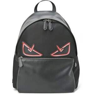 Fendi Bugseye Monster Backpack 7VZ042 Nylon Leather Black Red S-155232