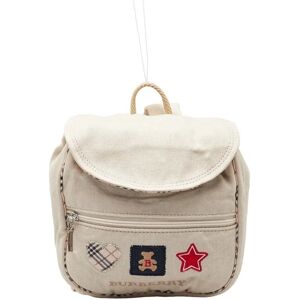 Burberry Nova Check Teddy Bear Star Heart Motif Backpack Beige Canvas Women's