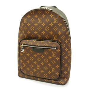 LOUIS VUITTON Backpack Monogram Macassar Josh M45349 Brown Black Men's Women's