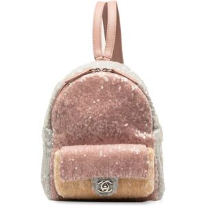 Chanel Mini Waterfall Sequins Tricolor Backpack