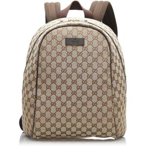 GUCCI Backpacks Other - Size: Length: 35.00 cm Width: 28.00 cm Depth: 11.00 cm Shoulder Drop: 89.00 cm Includes: Dust BagColor: BrownMaterial: Fabric x CanvasCountry of Origin: ItalySerial: 449906Year of Manufacture: 2000-2015Measurements (CM): Length: 35