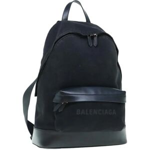 Balenciaga Backpack Canvas Black 392007 Auth bs10913