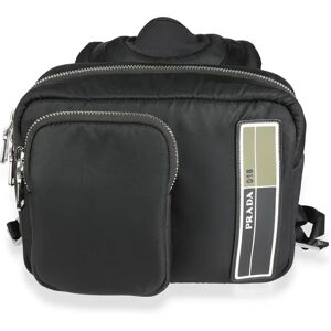 Prada Black Tessuto Pocket Nylon Technical Backpack