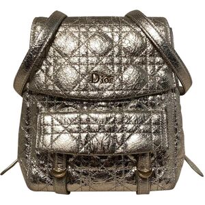 Christian Dior Stardust Silver Leather Backpack