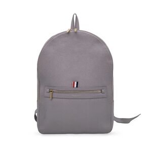 Vintage Thom Browne Grey Pebble Grain Leather Classic Backpack Bag