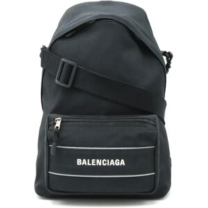 Balenciaga SPORT Backpack Rucksack Shoulder Bag Embroidery Nylon Canvas Black 638106