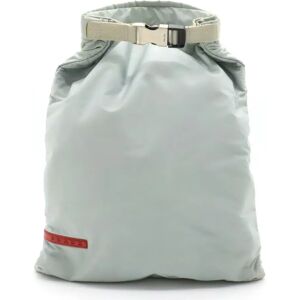 Prada Sports Backpack Rucksack Nylon Light Gray Red