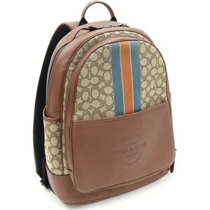 COACH Backpack Signature C9365 Beige Brown Canvas Leather Women's Men's Rucksack