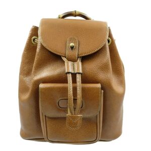 Bamboo Leather Brown 03 2265 0030 Mini Rucksack Backpack Bag 0045 GUCCI