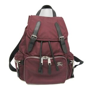 Burberry 8006722 Women's Nylon,Leather Backpack Bordeaux