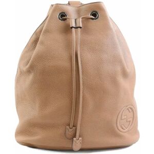 Gucci backpack leather beige ladies 368588