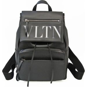 VALENTINO GARAVANI Garavani B0944 WJW Women,Men Leather Backpack Black