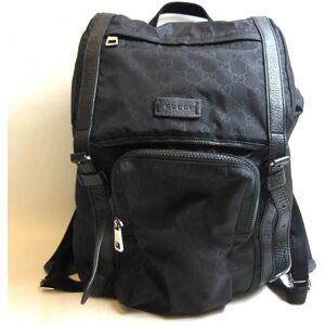 Gucci Bag GG Nylon Backpack Rucksack Black 510336