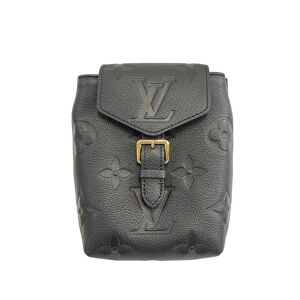 LOUIS VUITTON Tiny Backpack Monogram Empreinte Giant Leather Black