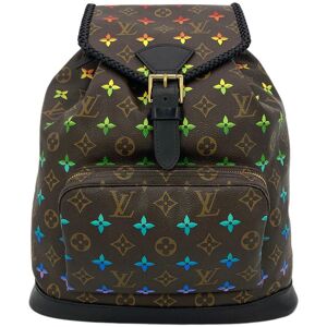 LOUIS VUITTON OOAK Hand Painted Leather Wrapped Montsouris GM Backpack