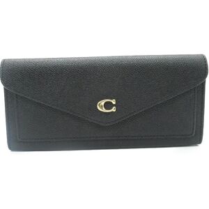 COACH Bifold long wallet Black leather C2326LIBLK