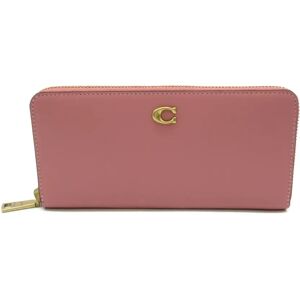 COACH Round long wallet Pink leather CH822B4S9M