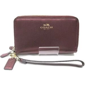 COACH Leather F53443 Wallet Long Women's