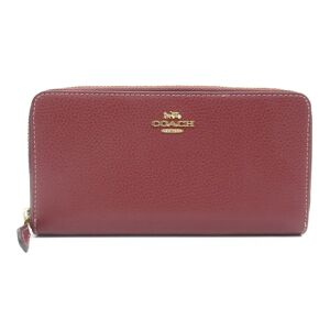 COACH Round long wallet Bordeaux system leather F16612IMWIN