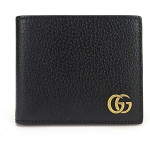 Gucci Wallet 428726 GG Marmont Leather Black Business Card Holder/Card Case Bifold Women's Men's