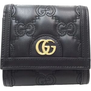 Gucci Business Card Holder/Card Case Wallet 723799 Bifold Leather Black 180260