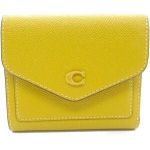 COACH Two fold wallet Yellow leather CH808B4EBV