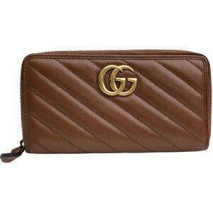 Gucci GG Marmont Leather Zip Around Wallet Long Wallets