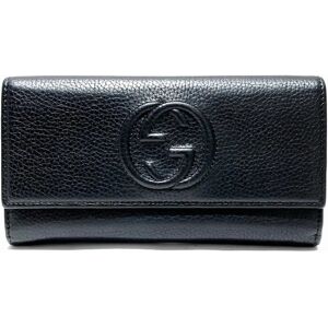 Gucci Soho 598206 Round Zipper Long Wallet Bifold Men's Women's