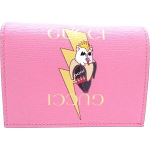 Gucci Bananya Banana Bifold Wallet Leather Pink 0088 6A0088A5