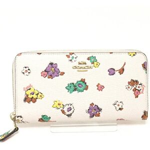 COACH floral print long wallet C3816