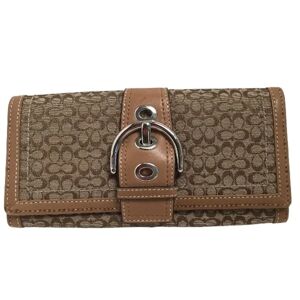 COACH long wallet  brown