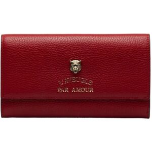 Gucci Animalier Continental Bifold Wallet Long 453164 Red Leather Women's