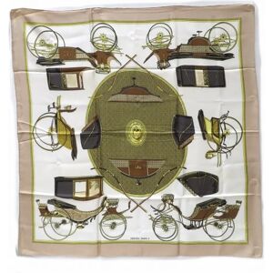 Hermes Carre 90 Folding Covered Carriage Accessories Scarves Women's