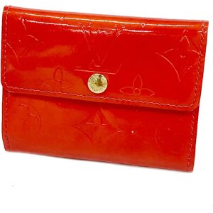 LOUIS VUITTON Wallet/Coin Case Vernis Ludlow M91090 Rouge Ladies