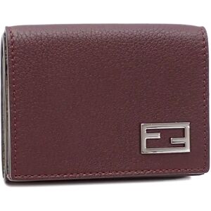 Fendi Trifold Wallet Men's Red Calf Leather 7M0280 AJF6 F1HRV