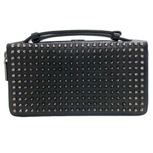 Vintage CHRISTIAN LOUBOUTIN Panettone XL Travel Case Long Wallet Black Men's Z0006010