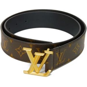 LOUIS VUITTON Belt Suntulle LV Pyramid 40MM Signature 85 34 Monogram Maron M0422V Men's