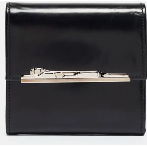 Cartier Black Glossy Leather Panthere Art Deco Trifold Wallet