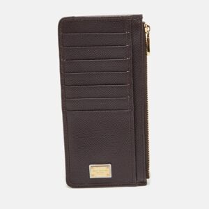 Dolce&Gabbana Leather Long Zip Card Holder