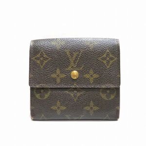 LOUIS VUITTON Monogram Portomone Bier Cult Credit M61652 Bifold Wallet Unisex