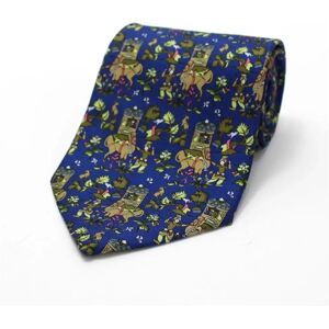 Salvatore Ferragamo Silk Tie Blue   Men's